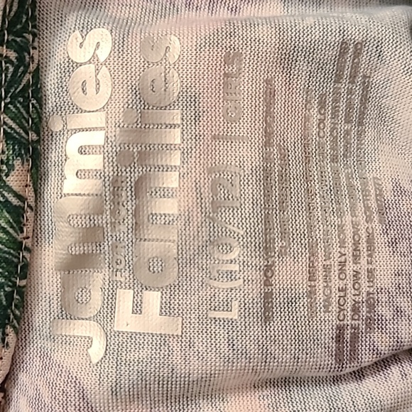 JAMMIES FOR FAMILIES GIRLS 2 PIECE GREEN PINES PAJAMA SET SIZE LARGE 10/12. - Picture 7 of 9